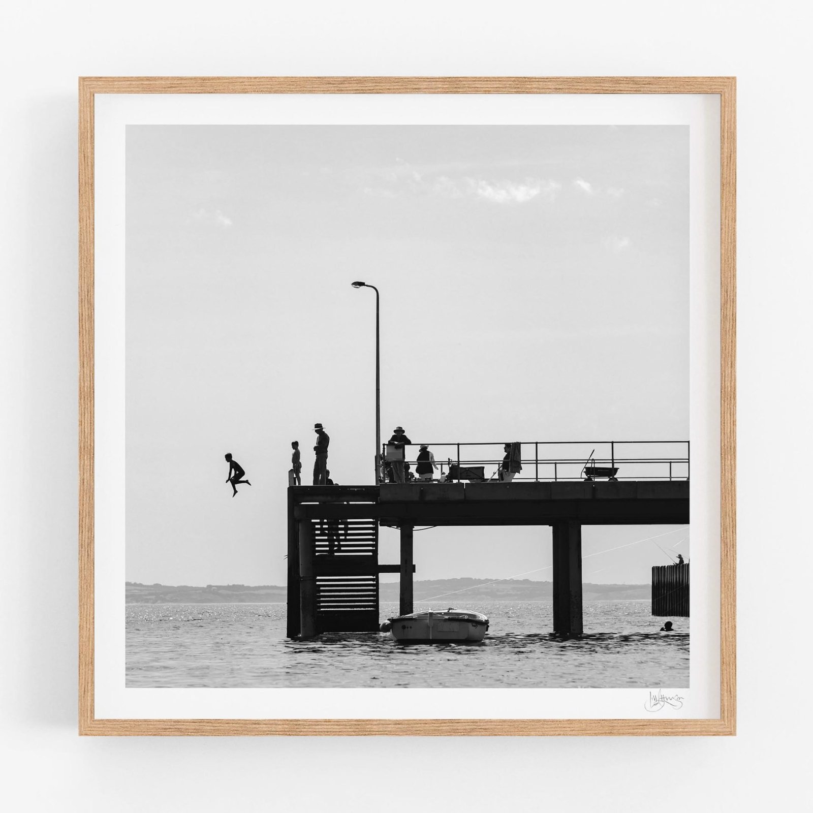 The Jump, Flinders Pier (SQ) - Limited Edition Fine Art Print